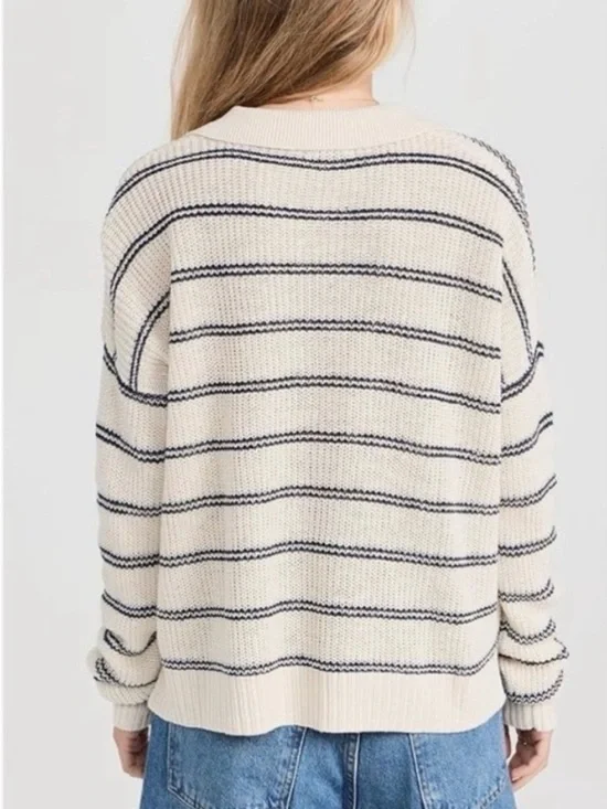 FAHERTY Miramar Linen Cotton Polo Sweater M - Picture 4 of 10